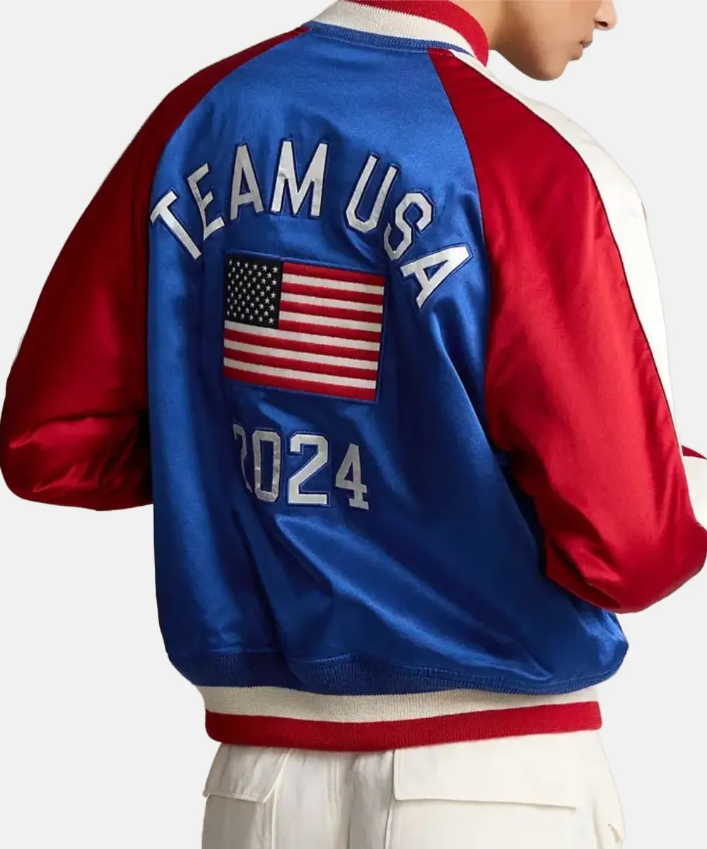 ShopTeamUSAOlympics2024BaseballBomberJacketSale