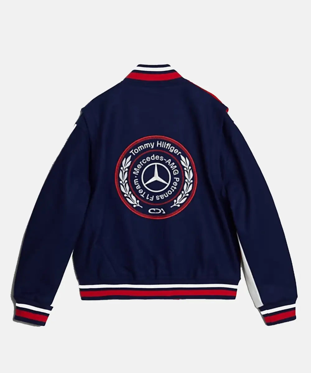 ShopTommyxMercedesF1xCRBackLogoVarsityJacket