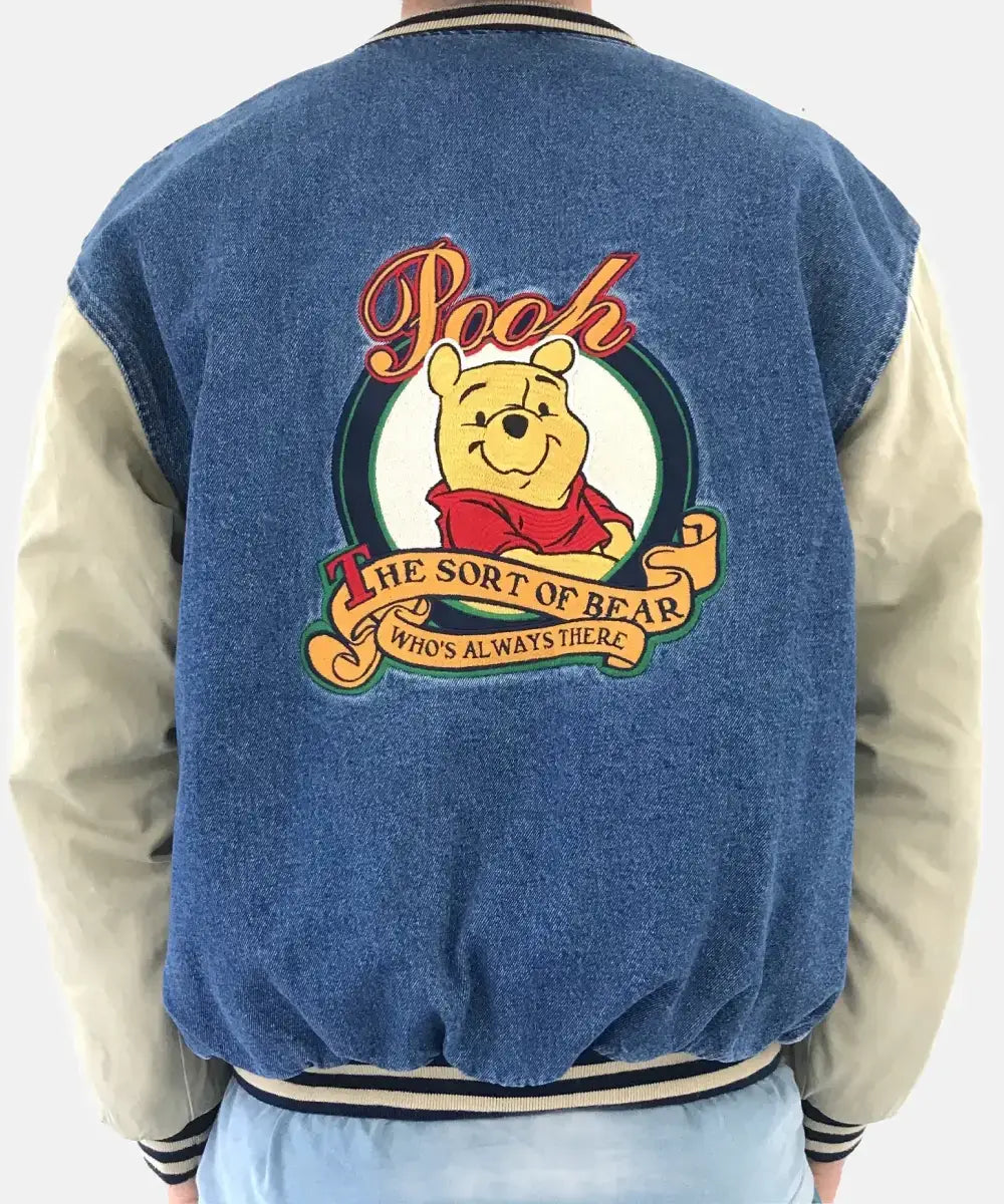 ShopVintageWinnieThePoohDenimVarsityJacket