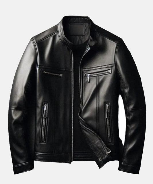 SkeletonDesignLeatherJacket