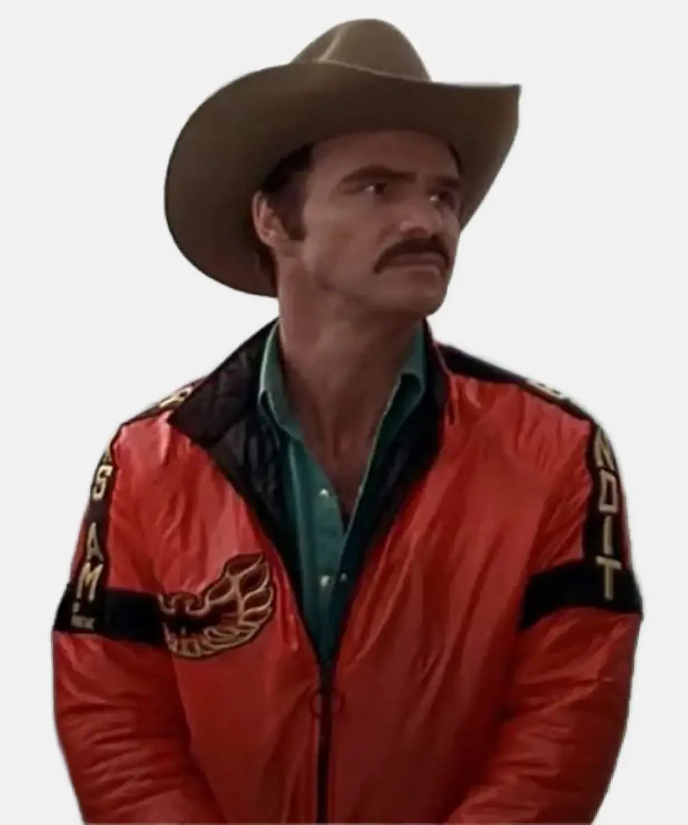 SmokeyandtheBandit1977BurtReynoldsStuntmanTransAmRedLeatherJacket