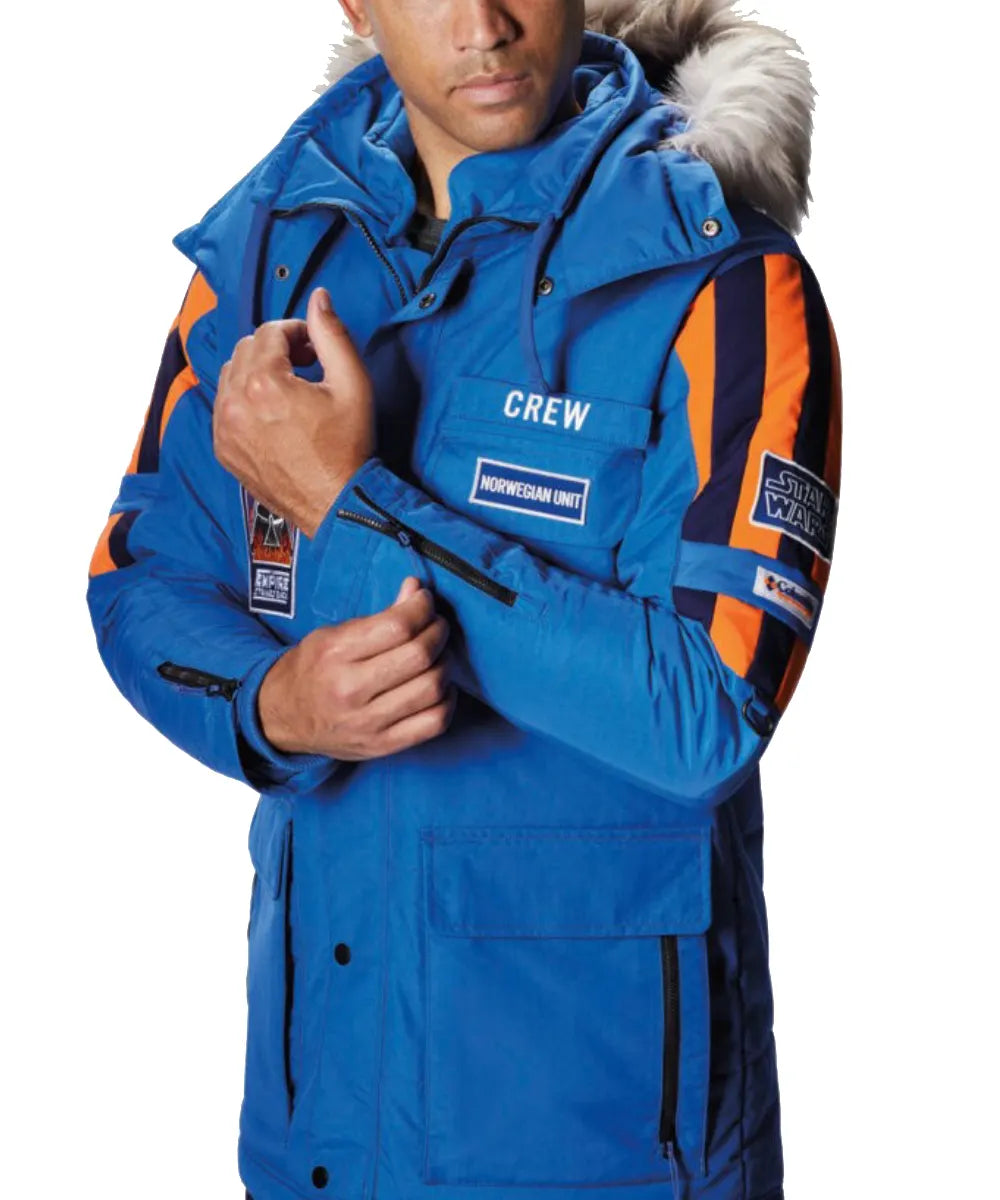 Star Wars Blue Empire Strikes Back Fur Hooded Jacket