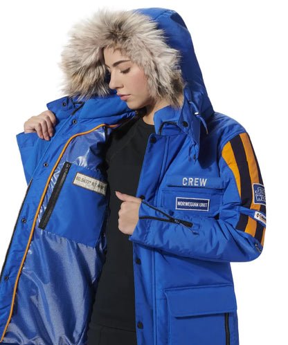 Star Wars Empire Strikes Back Blue Fur Hooded Jacket