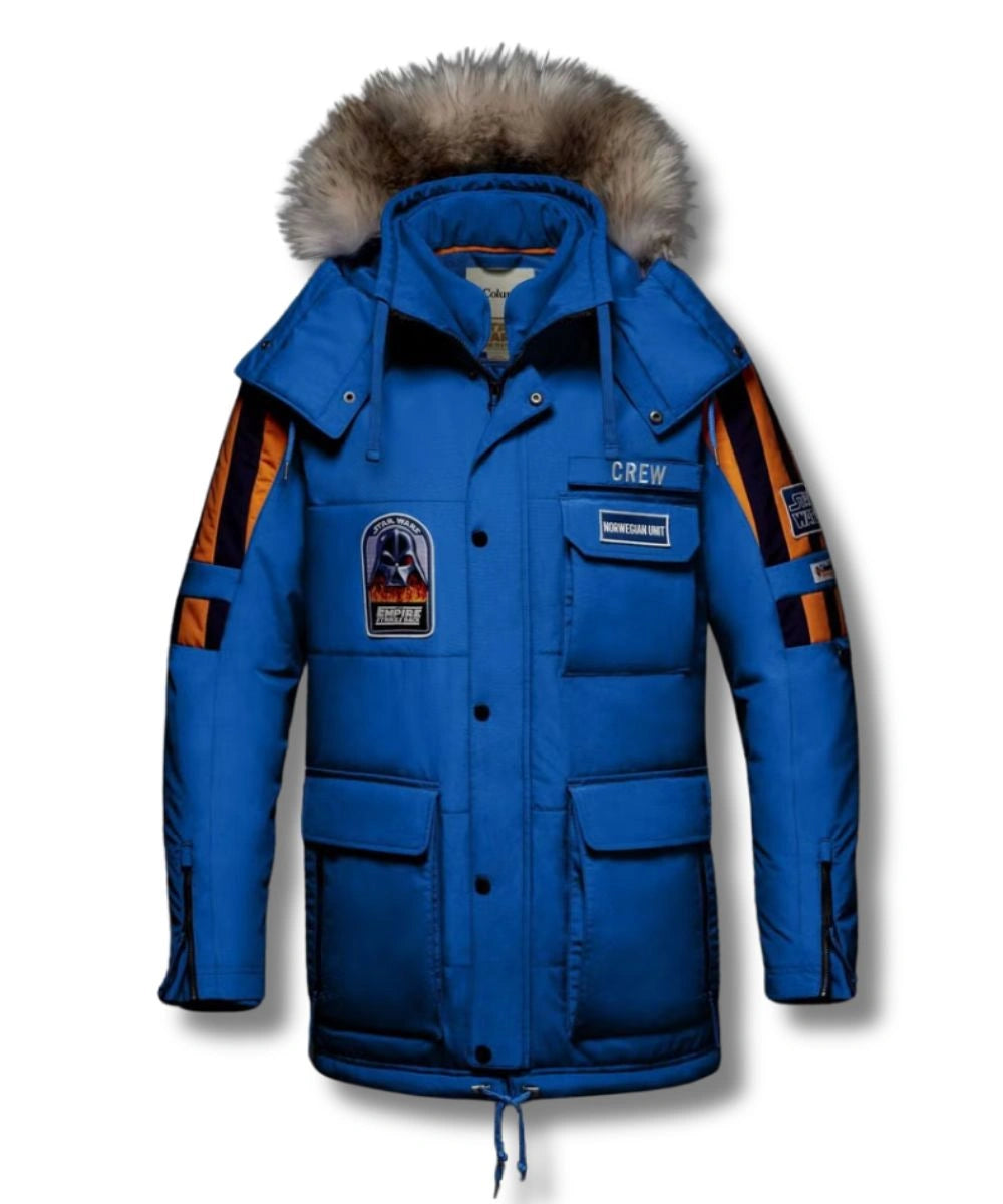 Star Wars Empire Strikes Back Fur Hooded Jacket Blue