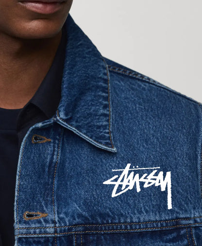 Stussy8ballBlueJeanDeminjacket