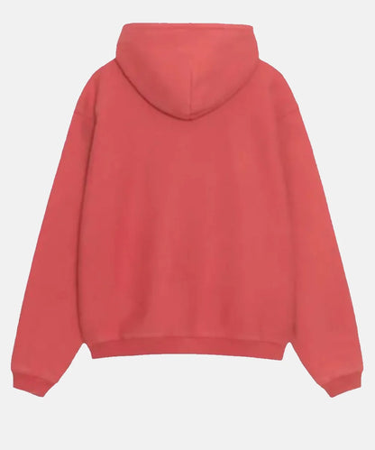 StussyInternationalRelaxedPulloverRedHoodieForSale