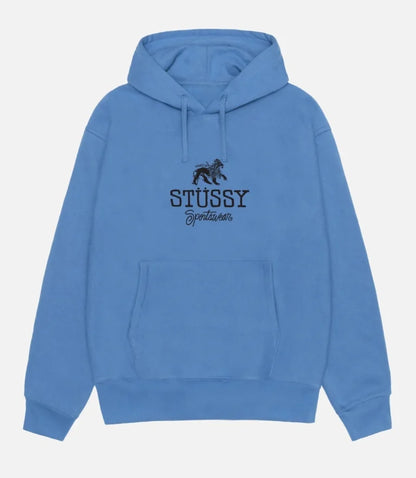 StussySportswearBlueHoodie