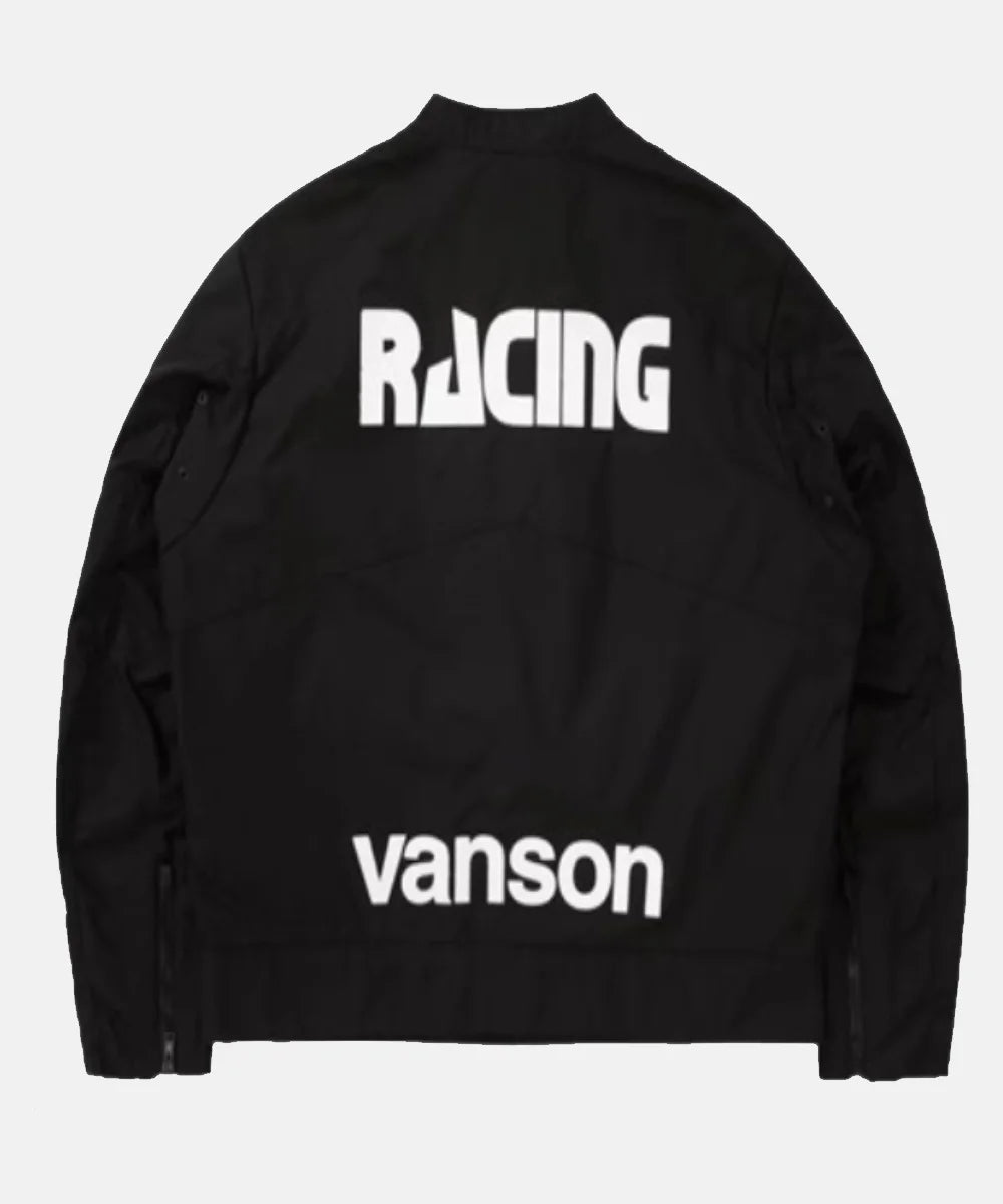 SupremeVansonCorduraPremiumBlackLeatherJacketForBiker