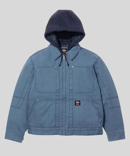 SupremexDickiesWorkHoodedJacketBlue