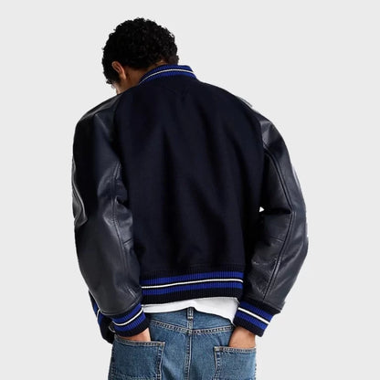 SylvesterStalloneTommyHilfigerPureWoolVarsityJacket