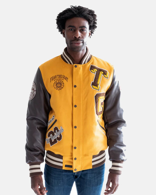 TOP GUN BEAR GOAT VARSITY JACKET