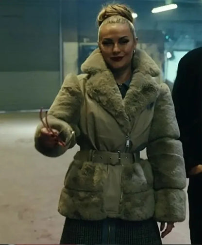 Tammy TV Series The Gentlemen Chanel Cress well Fur Jacket