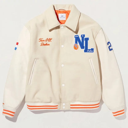 TeamDenhamNetherlandsParisOlympics2024VarsityJacket