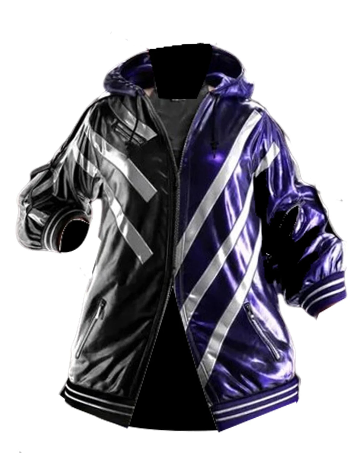 Tekken 8 Reina Leather Hooded Jacket