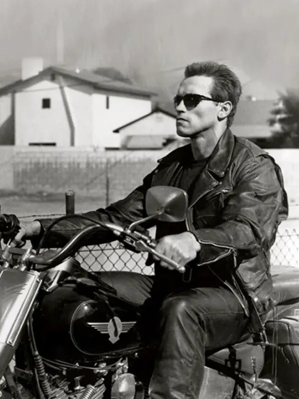 Terminator 2 Judgment Day Arnold Schwarzenegger Leather Jacket