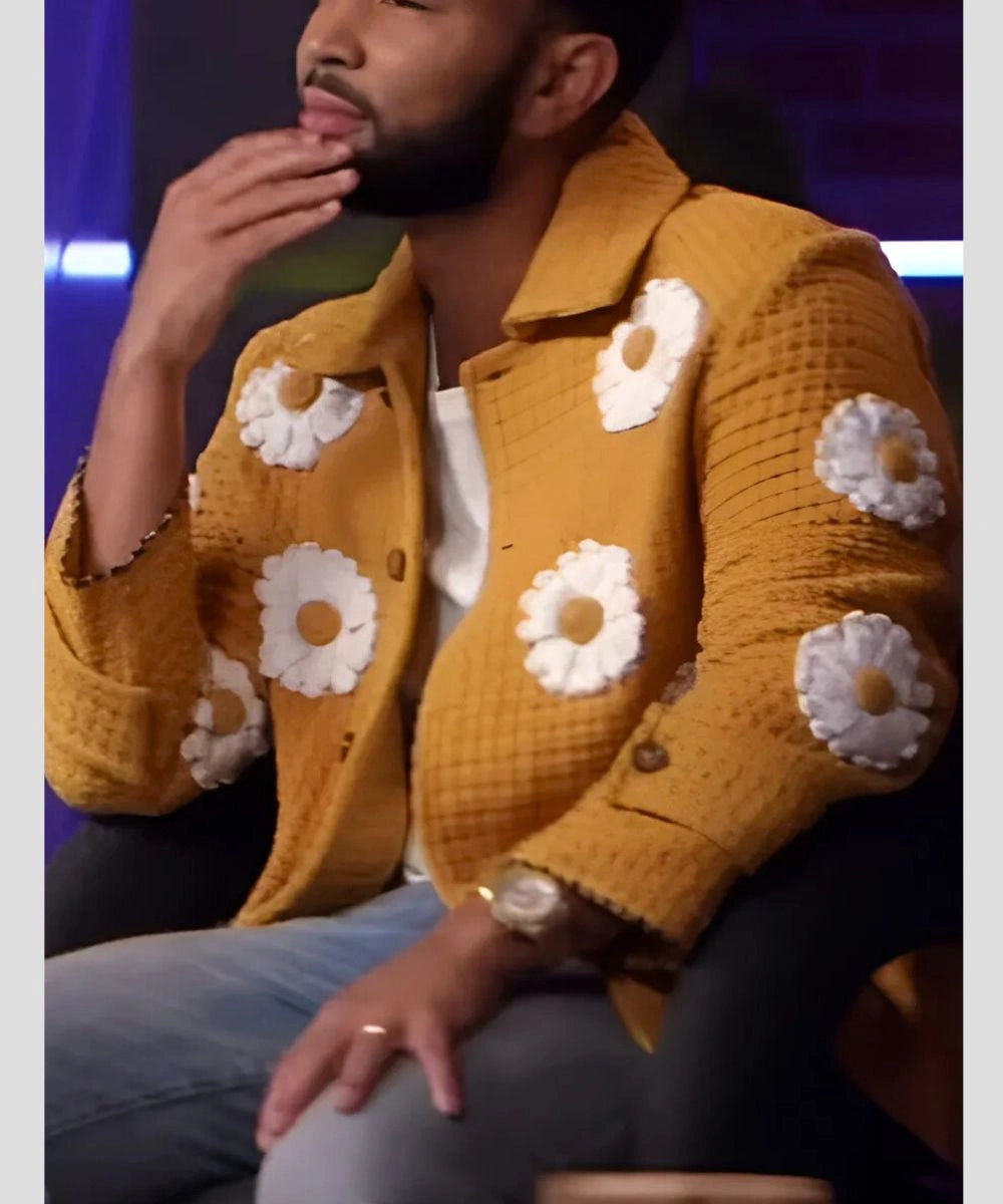 The Voice John Legend S27 Daisy Appliqué Yellow Jacket
