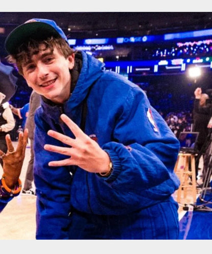 Timothee Chalamet New York Knicks Hooded Jacket