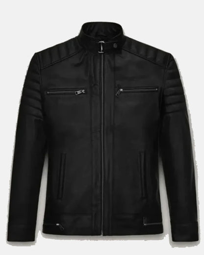 Top G Andrew Tate Black Leather Biker Jacket
