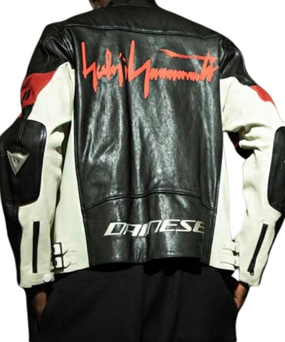Travis Scott F1 Grand Prixof Miami Leather Jacket Black