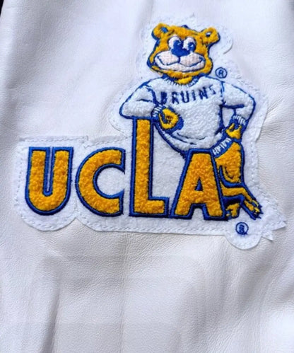 UCLABruinsRetroBrandNavyLettermanBomberJacketForMenandWomen