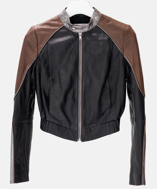 Understated Leather Grand Prix Jacket