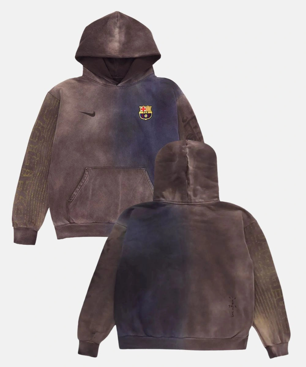Unisex Travis Barcelona CJ x Nike x FCB Split-Dye Crest Hoodie