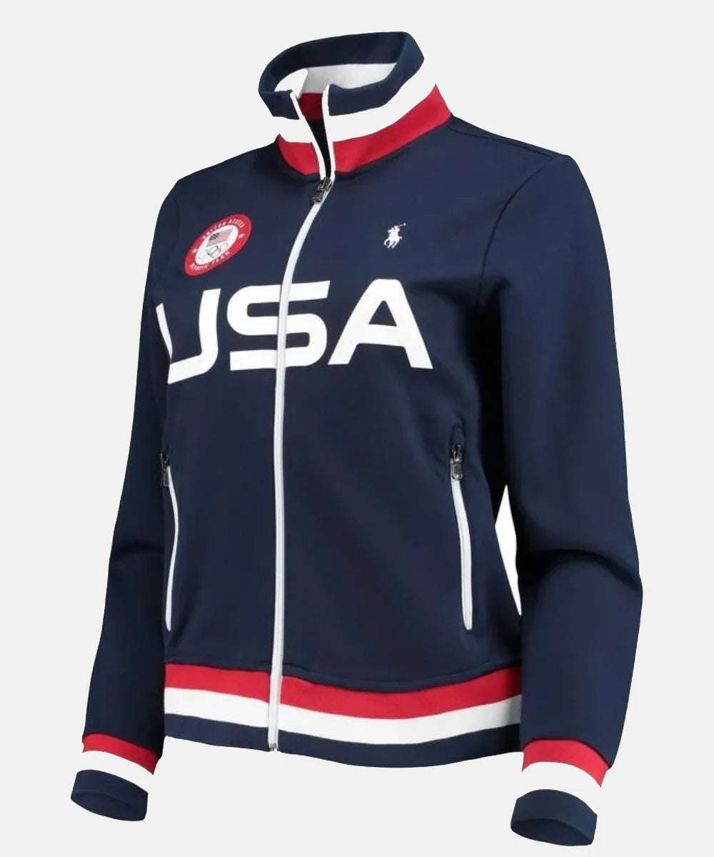 UnitedStateOlympicParis2024TeamUSABlueTrackJacket