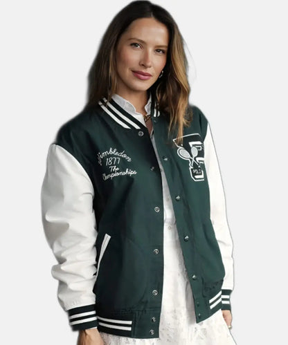 WimbledonTennisChampionships2024LudovicaSauerLettermanVarsityJacket