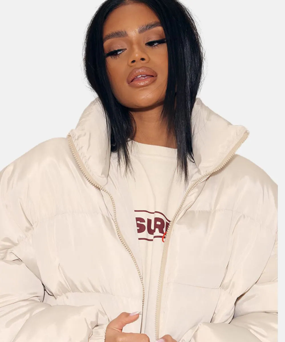 Cream Extreme Oversized Offwhitte Down Puffer Jacket Sale