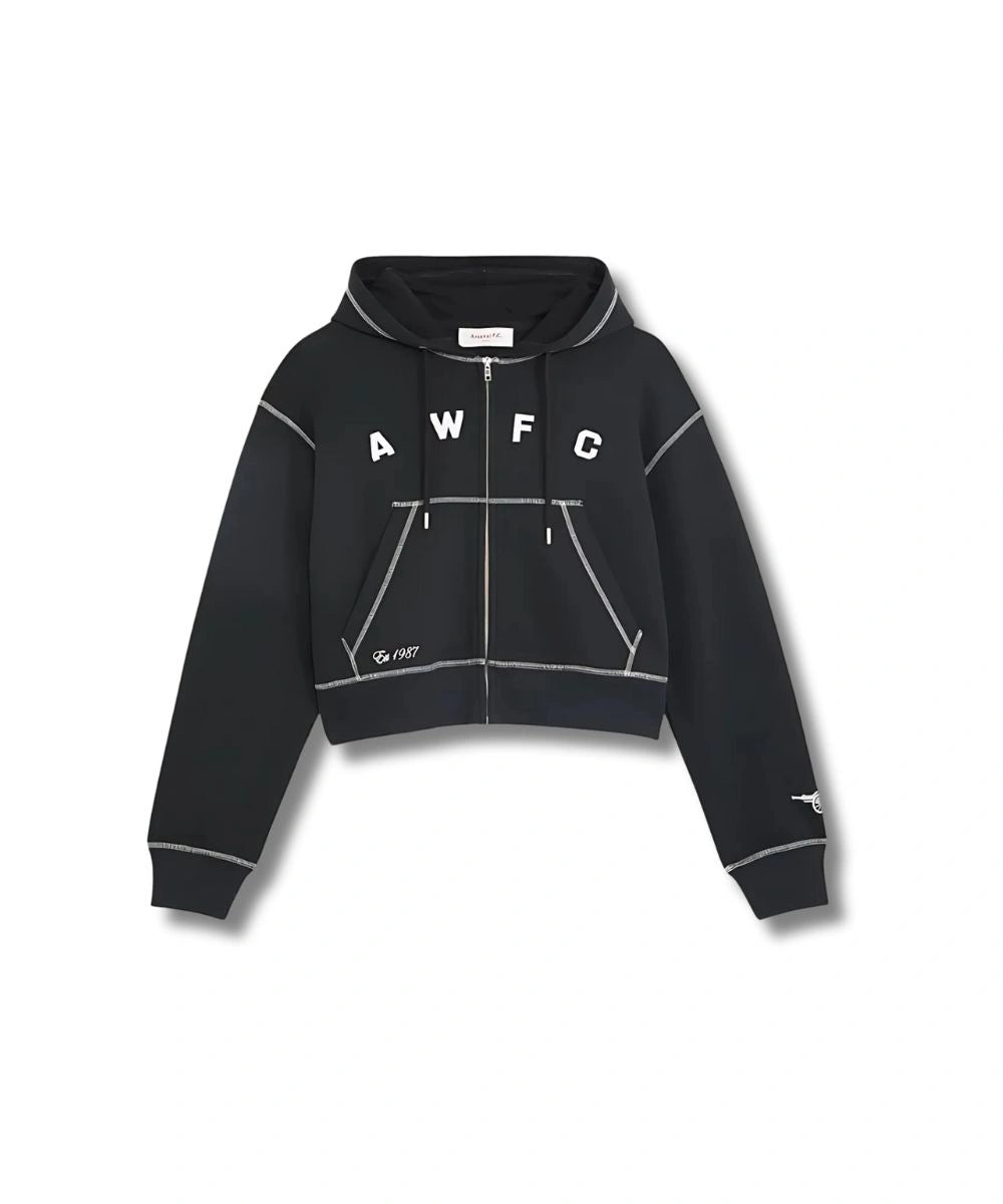 Women's Arsenal AWFC Zip Hoodie Black