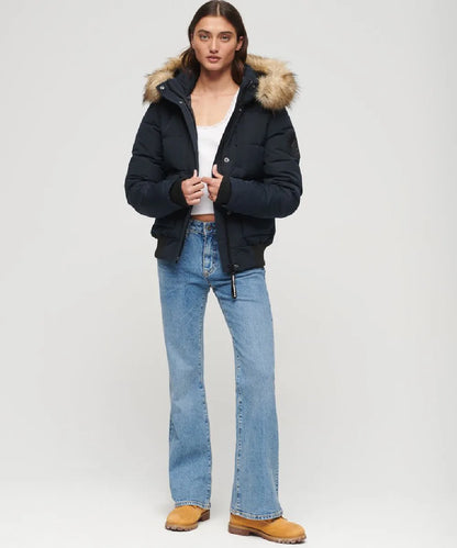 Women_sHoodedEverestPufferBomberHoodedParkaJacketBlue