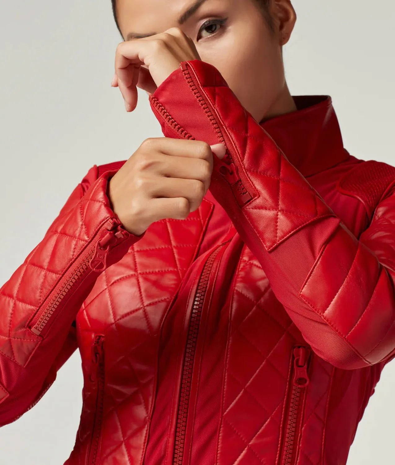 Women_sLeatherMeshMotorcycleRedJacket