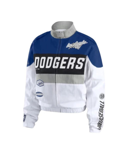 Womens Los Angeles Dodgers 
Erin Andrews Racer Full-Zip Jacket