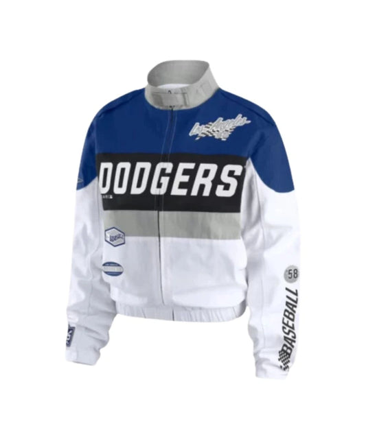 Womens Los Angeles Dodgers 
Erin Andrews Racer Full-Zip Jacket