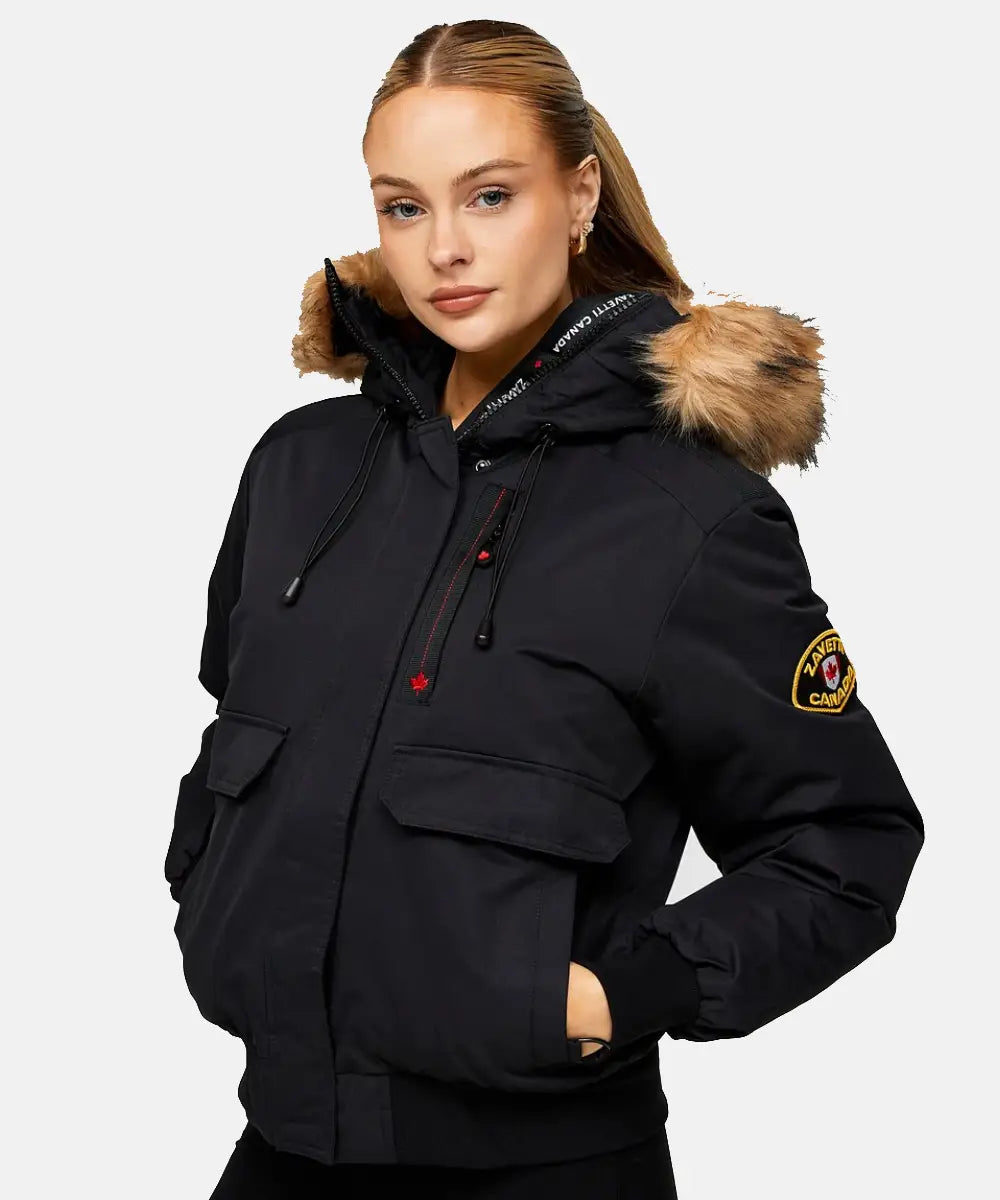 Zavetti Canada Jacket With Fur Hood