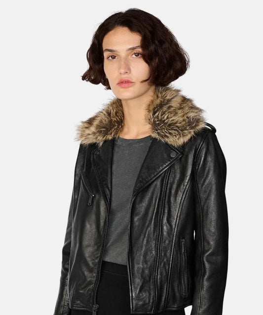 Zo Moto Jacket Fur Collar