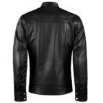 black leather jacket