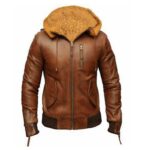 leather bomber jacket