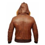 leather bomber jacket