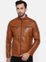 MEN'S BROWN SHEARLING LEATHER JACKET
