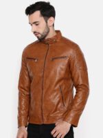 MEN'S BROWN SHEARLING LEATHER JACKET