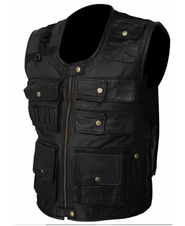 Roman Reigns Black Leather Vest