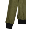 Men Woodland Green Suede Simple Zipper Jacket