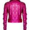 Pink Leather Halloween Jacket