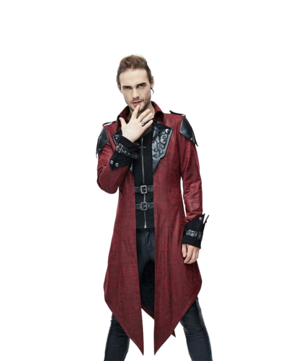 Unisex Red Halloween Leather Suit