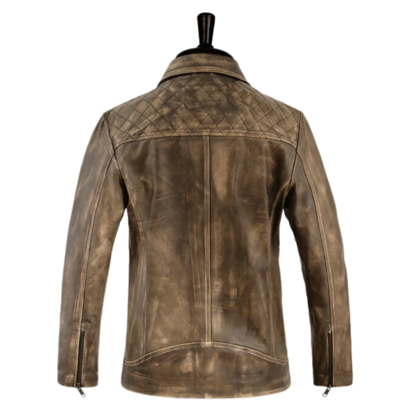 Men Timber Rugged Leather Jacket