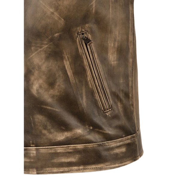 Men Timber Rugged Leather Jacket