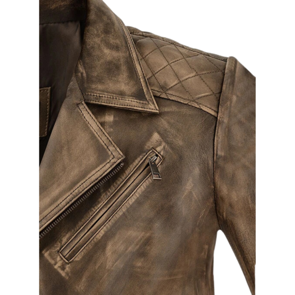 Men Timber Rugged Leather Jacket