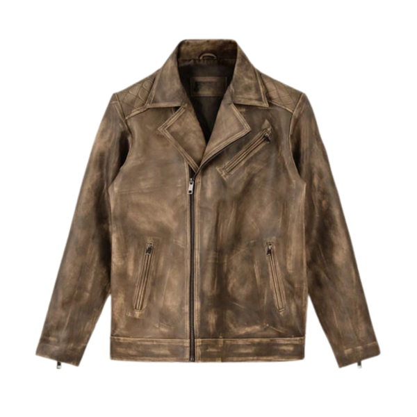 Men Timber Rugged Leather Jacket