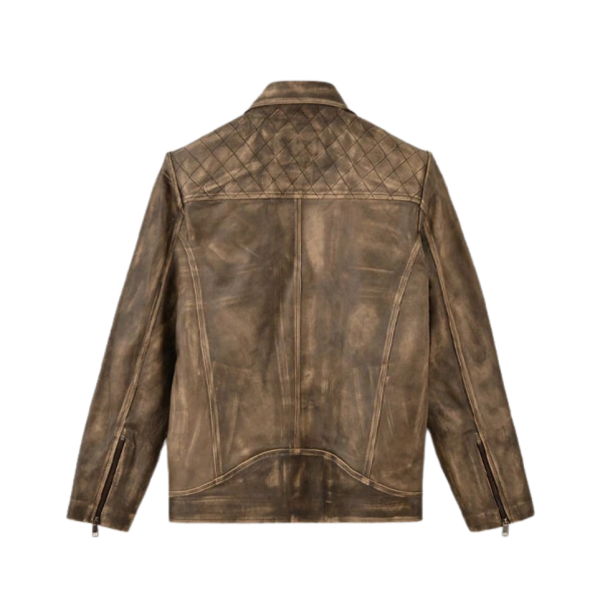Men Timber Rugged Leather Jacket